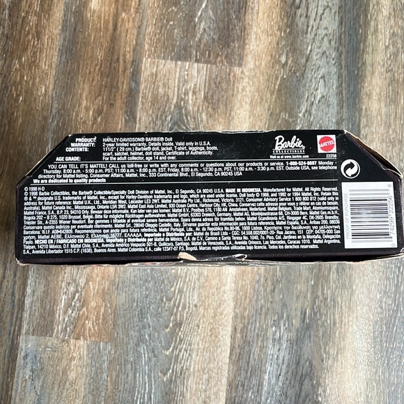 Nib Harley-Davidson Barbie! 1998 Collector’s Edition - Picture 4 of 4
